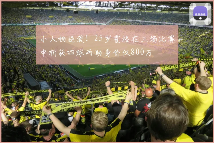 小人物逆袭！25岁霍格在三场比赛中斩获四球两助身价仅800万