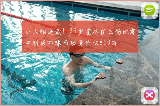 小人物逆袭！25岁霍格在三场比赛中斩获四球两助身价仅800万