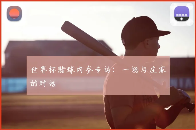 世界杯赌球内参专访:一场与庄家的对话